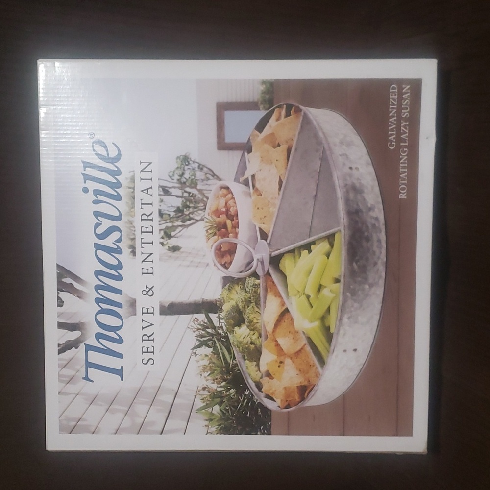 Thomasville Galvanized Rotating Lazy Susan